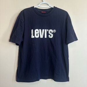 Levi's Size L Men's Dark Blue Short Sleeve Tee